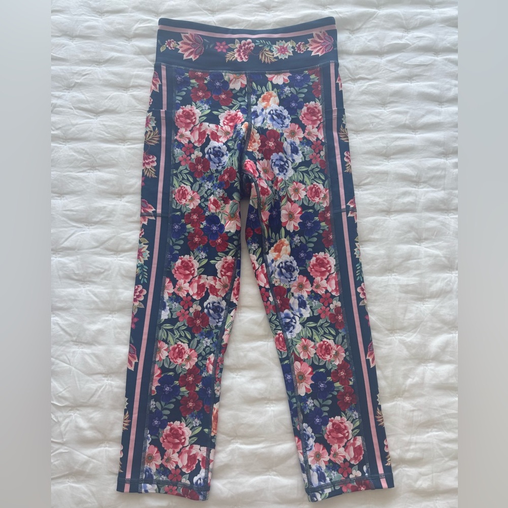Johnny Was Floral Patterned Leggings